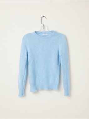 Billy Reid Women’s Alpaca Blue Sweater Size XS Minimalist Luxury Capsule
